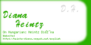 diana heintz business card